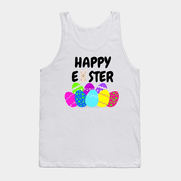 Happy Easter Tank Top by Simple D.